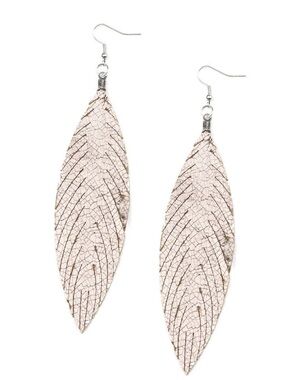 Leather Leaf Earrings